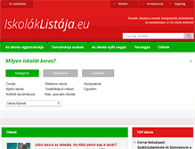 Tablet Screenshot of iskolaklistaja.eu